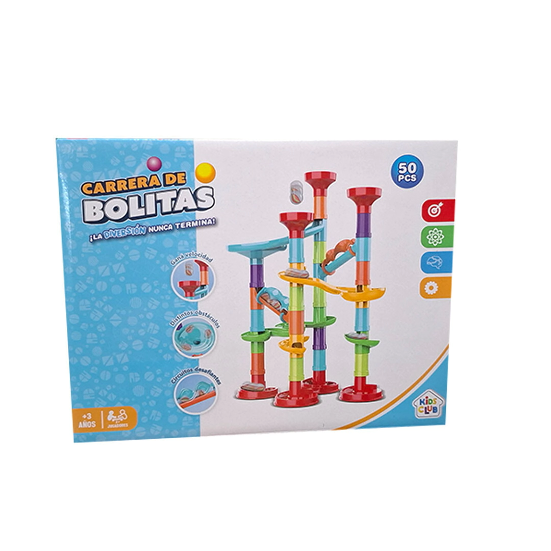 CARRERA DE BOLITAS 50 PIEZAS 25x19x7 CM