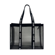 BOLSO PLAYERO BEACH SET OREIRO LOVE NEGRO