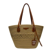 BOLSO PLAYERO BEACH BAG OREIRO LOVE CAMEL