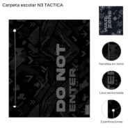 CARPETA ESCOLAR N3 TACTICA SKORA