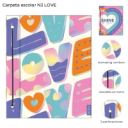 CARPETA ESCOLAR N3 LOVE SKORA