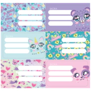 ETIQUETAS ECOLARES X12 GLAM SAFARI SKORA