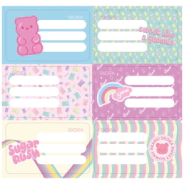 ETIQUETAS ECOLARES X12 GUMMIE SKORA