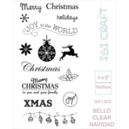 SELLO SILICONADO CRISTAL 4x8" NAVIDAD IBICRAFT