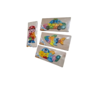 JUEGO DIDACTICO DE ENCASTRE BLOQUES DE MADERA 22x10 CM