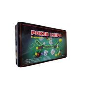 SUPER SET DE CARTAS DE POKER EN LATA 33x19,5x5,5 CM