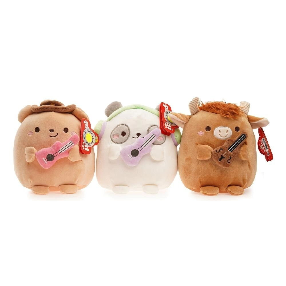 PELUCHE ANIMALES CON GUITARRA 20 CM SPANDEX PHI PHI TOYS