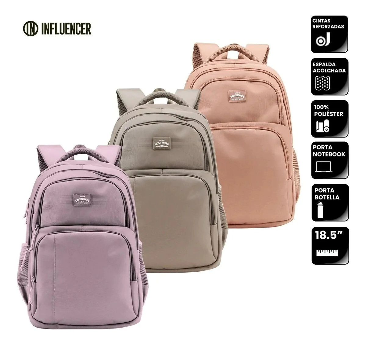 MOCHILA INFLUENCER SCHOOL