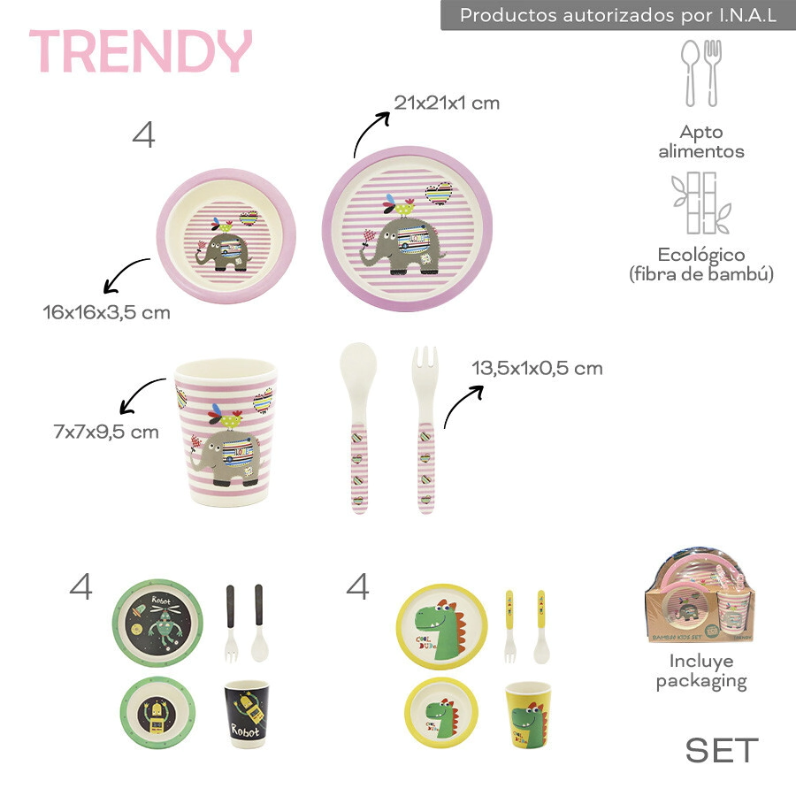 SET PLATOS TRENDY