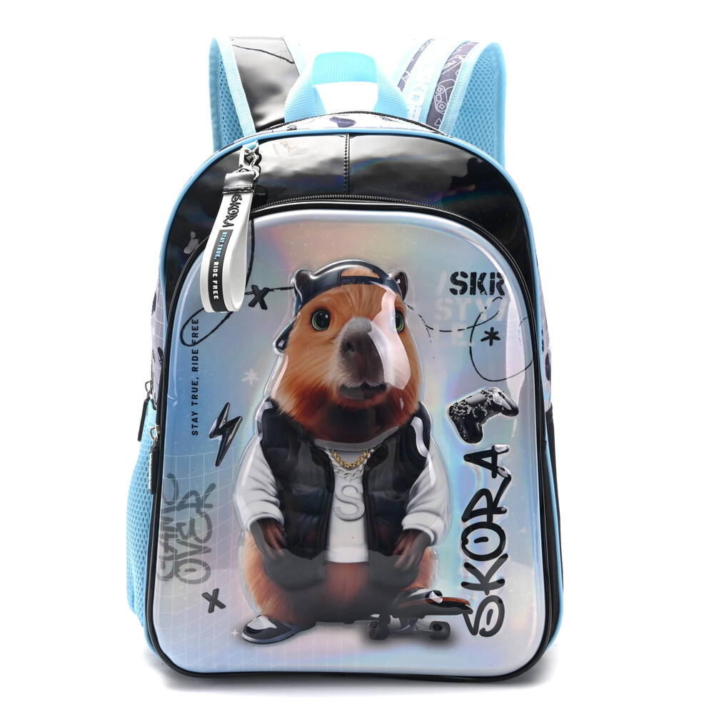 MOCHILA FRENTE TERMOFORMADA LETS PLAY 32x45x15 CM SKORA