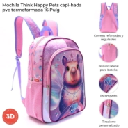 MOCHILA THINK HAPPY PETS CAPI-HADA 16" SKORA