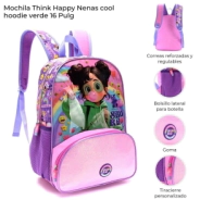 MOCHILA THINK HAPPY NENAS COOL HOODIE 16" SKORA