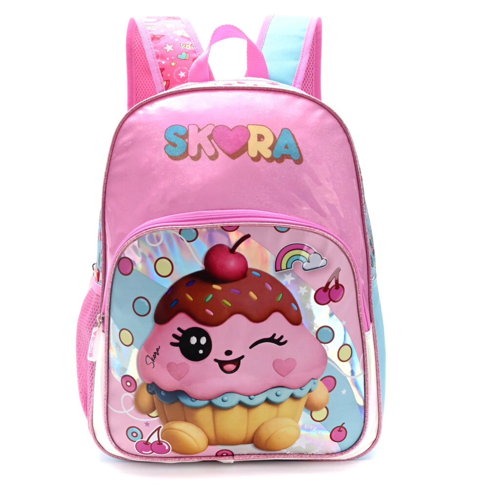 MOCHILA THINK HAPPY TEEN KAWAII MUFFIN 16" SKORA