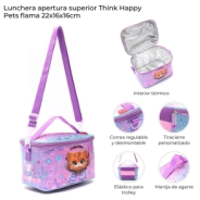 LUNCHERA APERTURA SUPERIOR THINK HAPPY PETS 22x16x16 CM SKORA