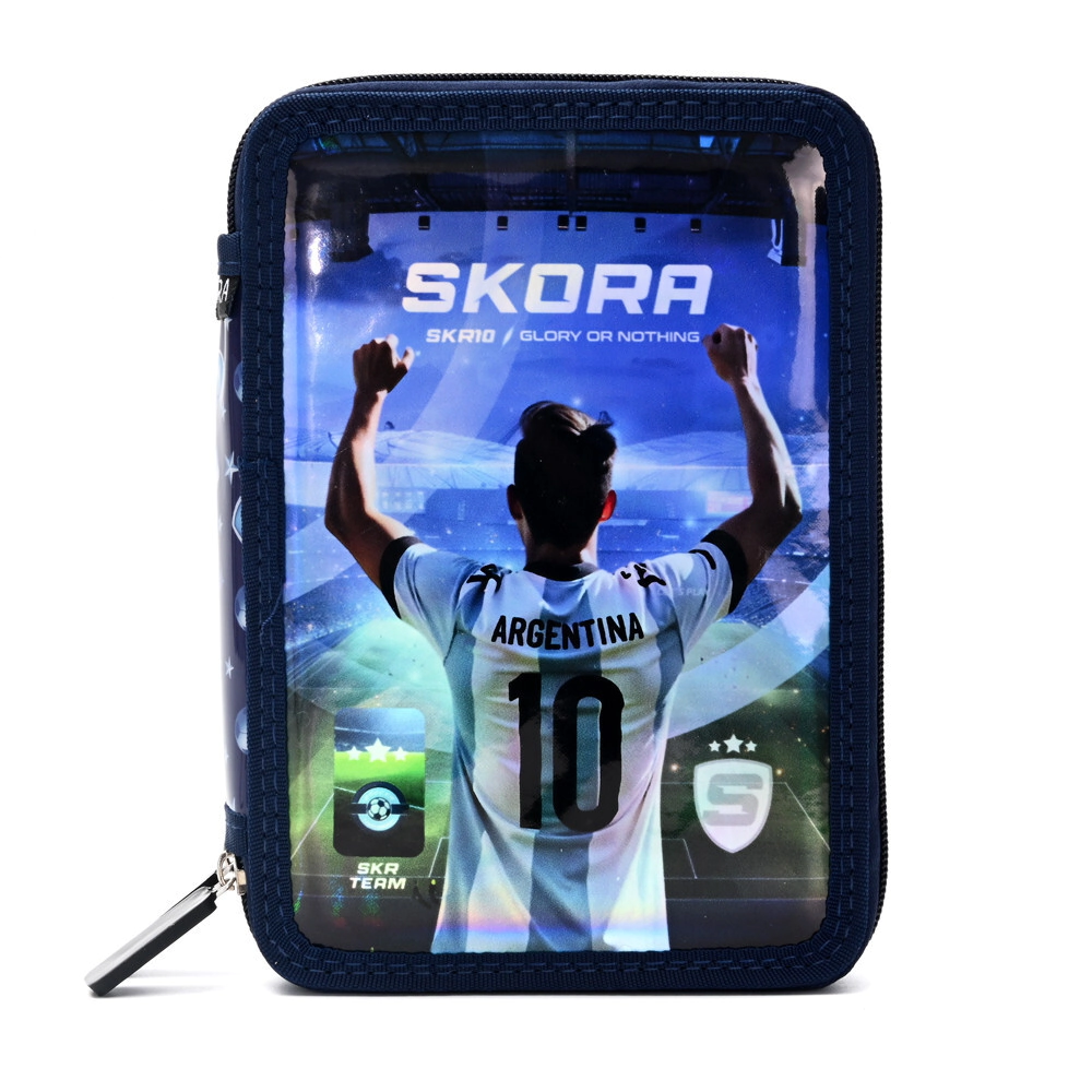 CARTUCHERA CANOPLA DOS PISOS LETS PLAY FUTBOL SKORA