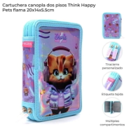 CARTUCHERA CANOPLA DOS PISOS THINK HAPPY PETS SKORA