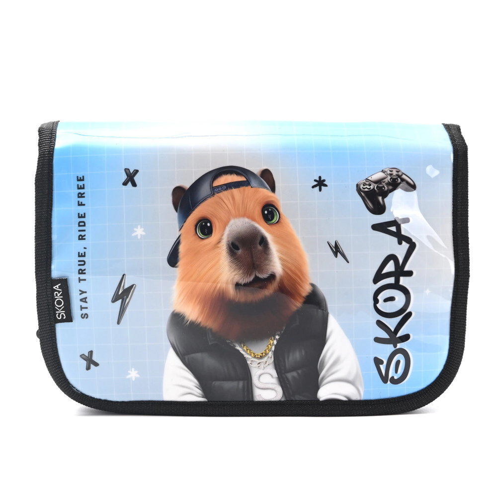 CARTUCHERA CANOPLA DESPLEGASBLE LETS PLAY PETS SKORA