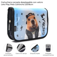 CARTUCHERA CANOPLA DESPLEGASBLE LETS PLAY PETS SKORA