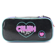 CARTUCHERA  UN CIERRE DESPLEGABLE THINK HAPPY LETTERING SKORA