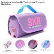 CARTUCHERA DESPLEGABLE THINK HAPPY CROMATICO SKORA