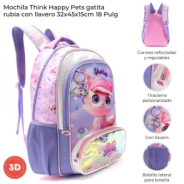 MOCHILA THINK HAPPY PETS SKORA 32x45x15 CM