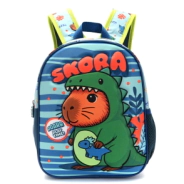 MOCHILA PETIT ESPALDA TERMOFORMADA CAPIBARA DINO 22x30x10 CM SKORA