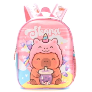 MOCHILA PETIT TERMOFORMADA CAPIBARA UNICORNIO 22x30x10 CM SKORA