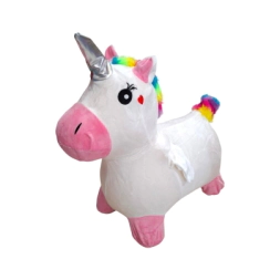 UNICORNIO ARCOIRIS SALTARIN PELUCHE 1300 GRS 55x55x30 CM