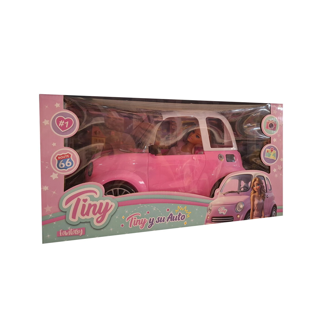 MU�ECA TINY Y SU AUTO 35x21x20 CM