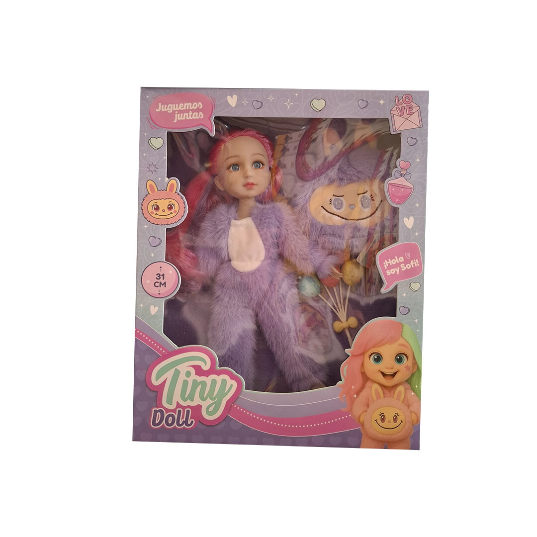MU�ECA TINY DOLL CON DISFRAZ 31CM 38x26x8 CM