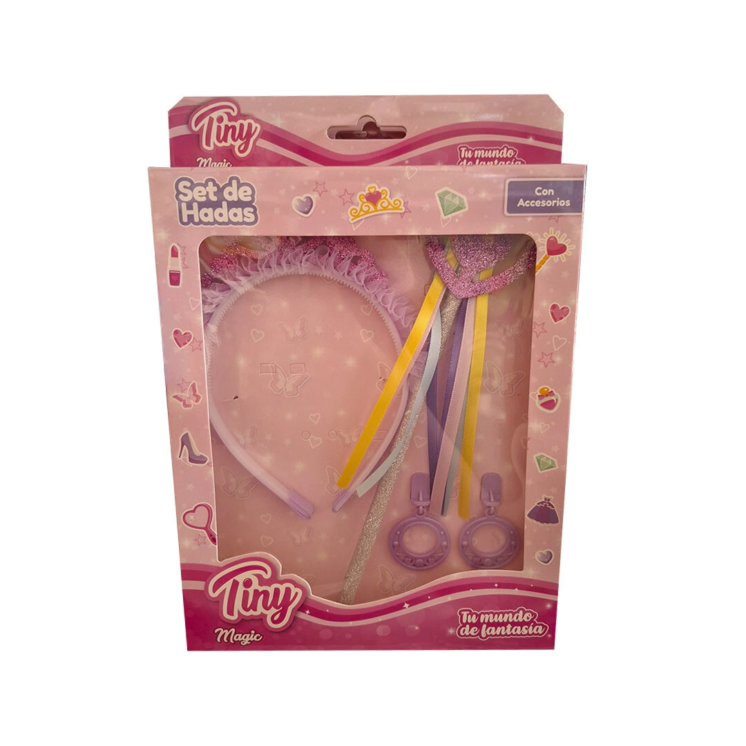 SET PRINCESA BIJOU VINCHA Y VARITA TINY 18,8x6x18 CM