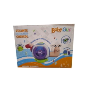 VOLANTE INTERACTIVO CARACOL PARA BEBES CON LUZ Y SONIDO 13x10x9 CM
