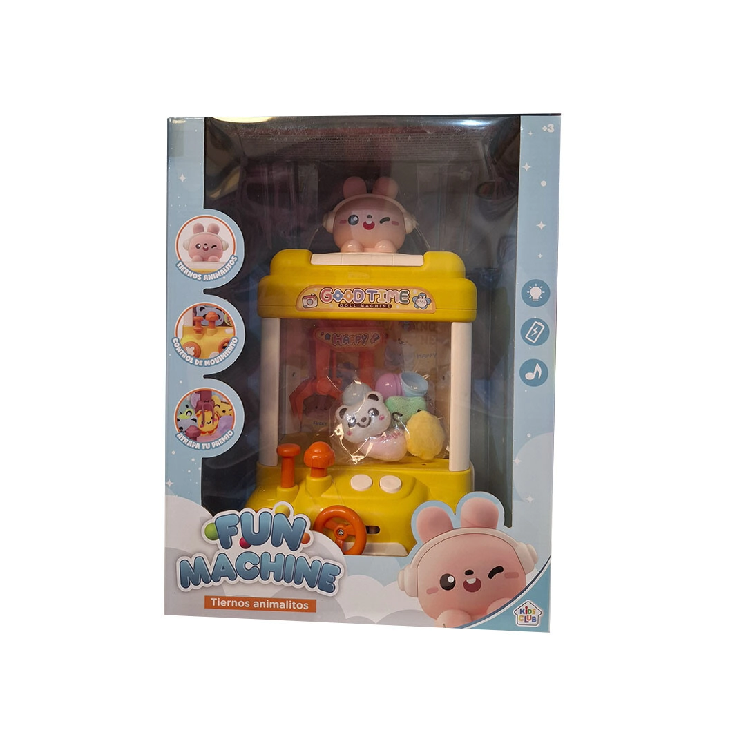 MINI MAQUINA AGARRA PELUCHES DE ANIMALITOS 33x26x19 CM