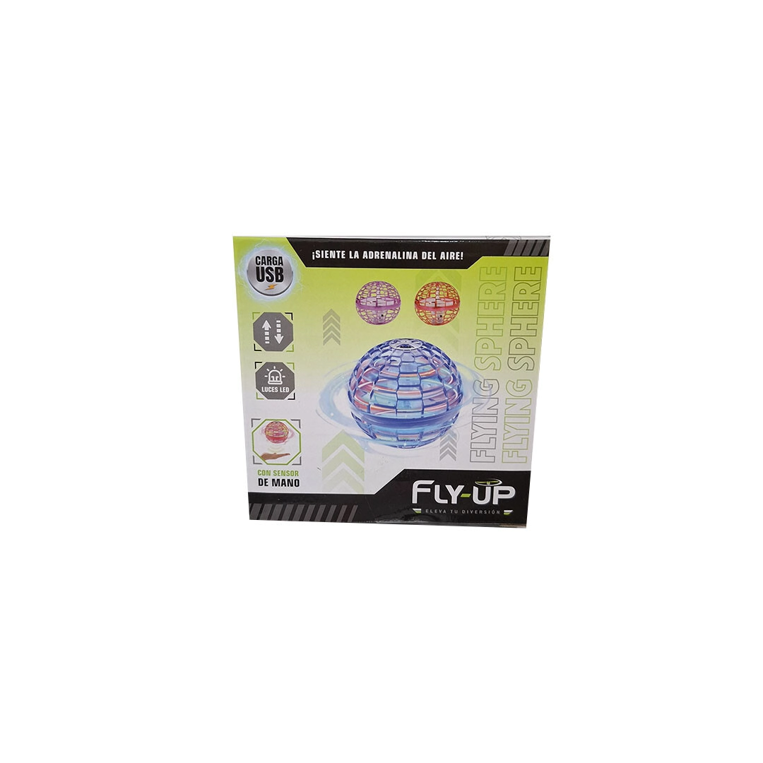 PELOTA VOLADORA CON LUCES 11x11x11CM