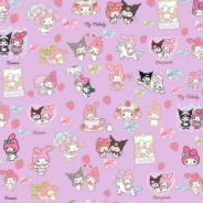 PAPEL PARA FORRAR MY MELODY KUROMI (SOLO X 10 UNIDADES)