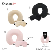 SET DE VIAJE OREIRO ALMOHADA Y MASCARA