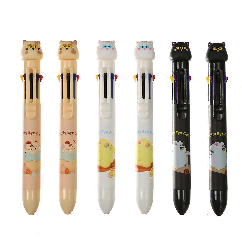BOLIGRAFO 8 COLORES PUFFY CATS WERO
