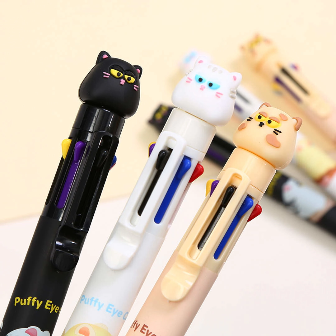 BOLIGRAFO 8 COLORES PUFFY CATS WERO