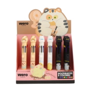 BOLIGRAFO 8 COLORES PUFFY CATS WERO