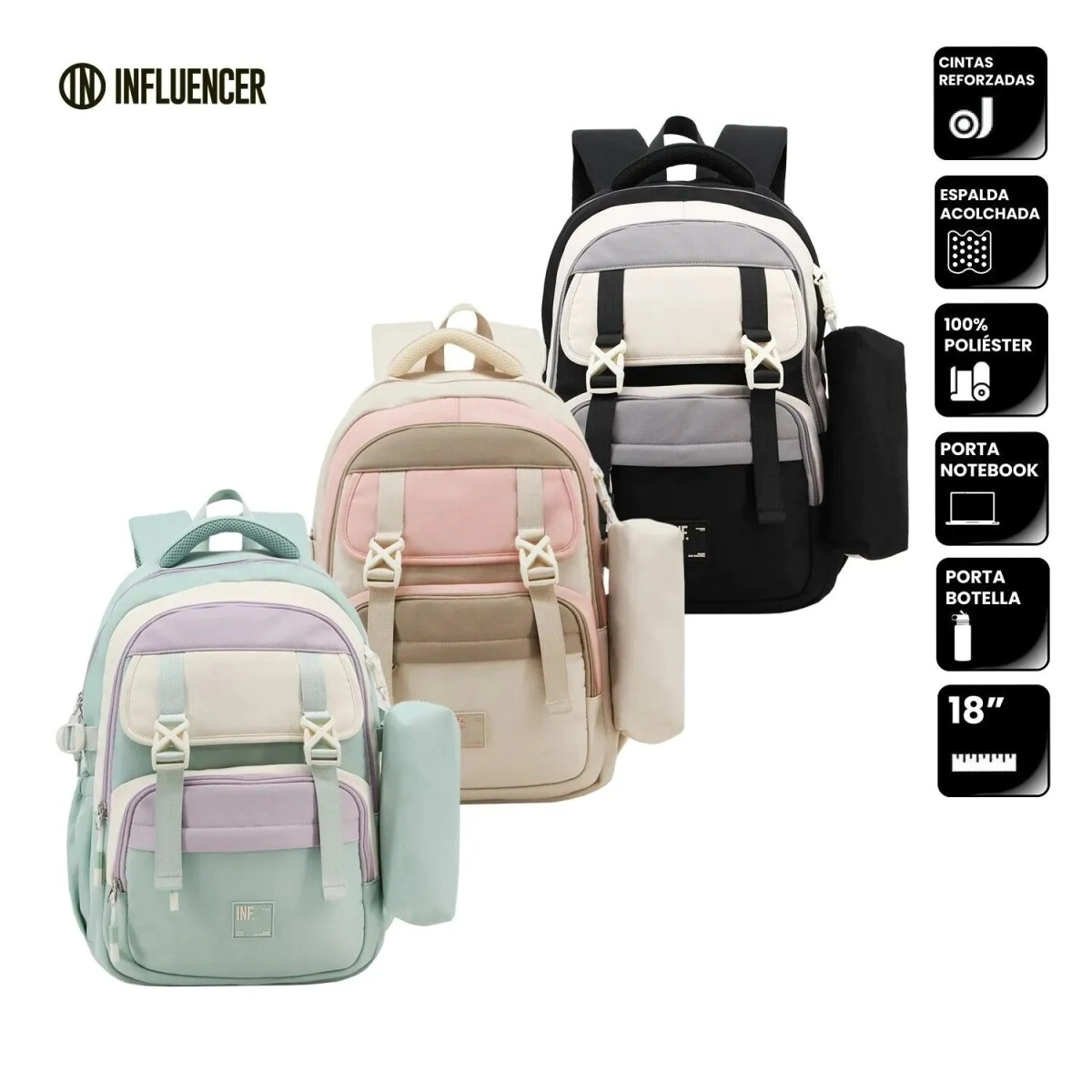 MOCHILA INFLUENCER SCHOOL