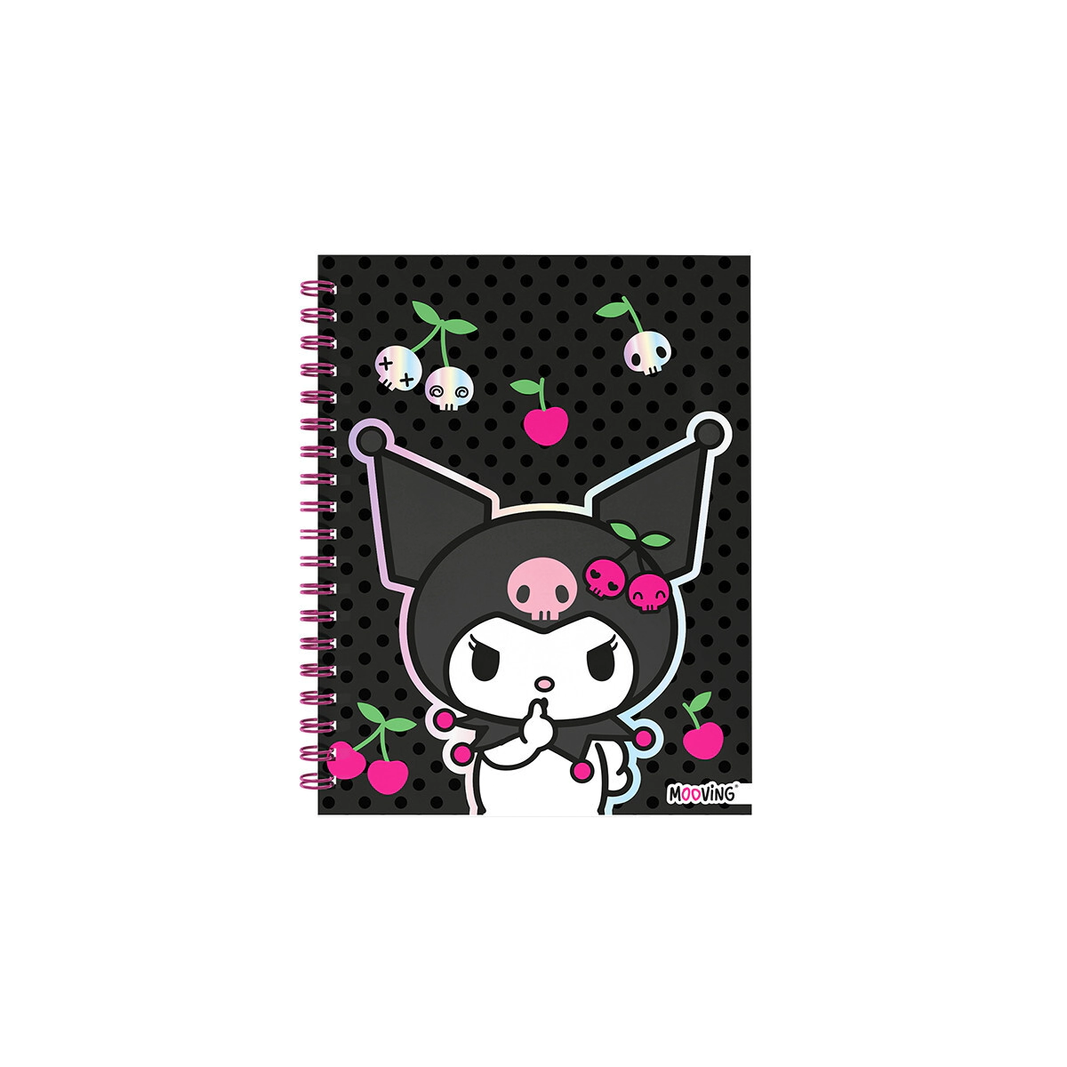 CUADERNO 16x21 ESPIRAL T/D 80HJS KUROMI MOOVING
