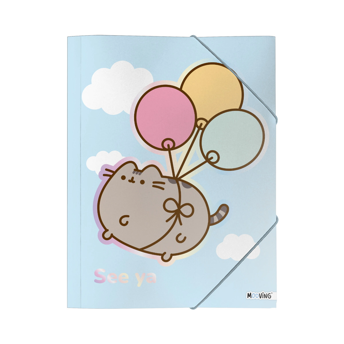 CARPETA OFICIO 3 SOLAPAS PUSHEEN MOOVING