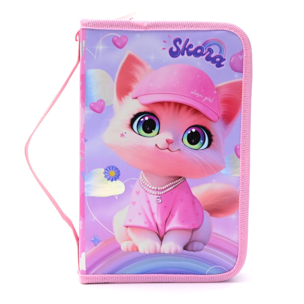 CARTUCHERA CANOPLA DESPLEGABLE THINK HAPPY PETS 22x14x6 CM SKORA