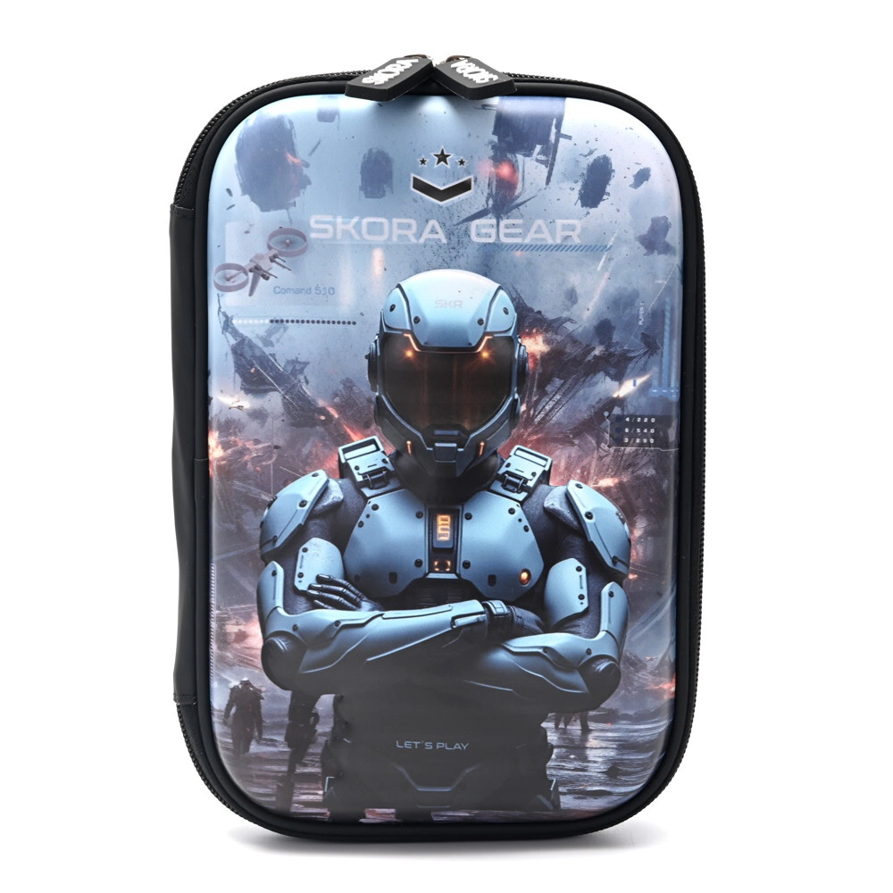 CARTUCHERA CANOPLA 1 PISO LETS PLAY GAMER 22x16x4 CM SKORA