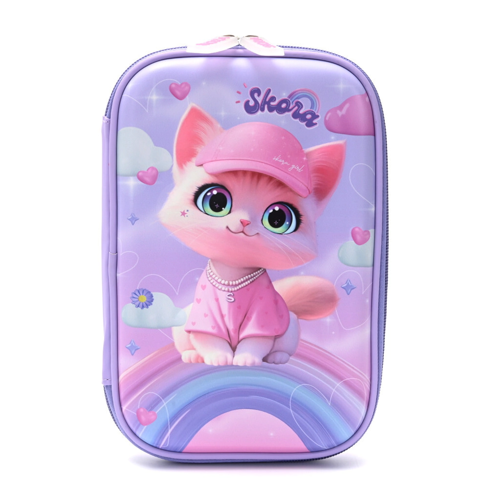 CARTUCHERA CANOPLA 1 PISO THINK HAPPY PETS 22x16x4 CM SKORA