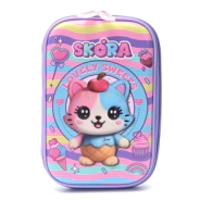 CARTUCHERA CANOPLA 1 PISO THINK HAPPY TEEN KAWAII 22x16x4 CM SKORA