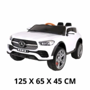 AUTO MERCEDES A BATERIA CON LUZ, SONIDO Y CONTROL REMOTO 12V7A 125X65X45CM
