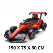 AUTO FORMULA 1 A BATERIA CON LUZ, SONIDO Y CONTROL REMOTO 12V10A 150X75X60CM