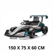 AUTO FORMULA 1 A BATERIA CON LUZ, SONIDO Y CONTROL REMOTO 12V10A 150X75X60CM