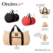 BOLSO DE VIAJE OREIRO ROJO